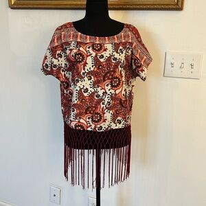Micheal Kors Boho Fringe Shirt, Sz. M.